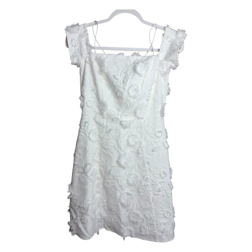 Gianni Bini Ivory Lace Rosetta Dress Size 2